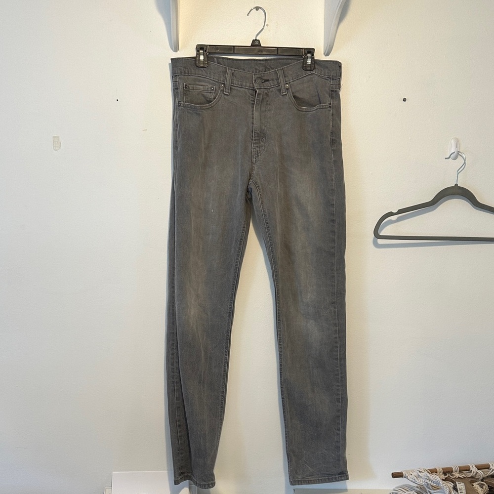 Levi's Men's Charcoal Straight Jeans